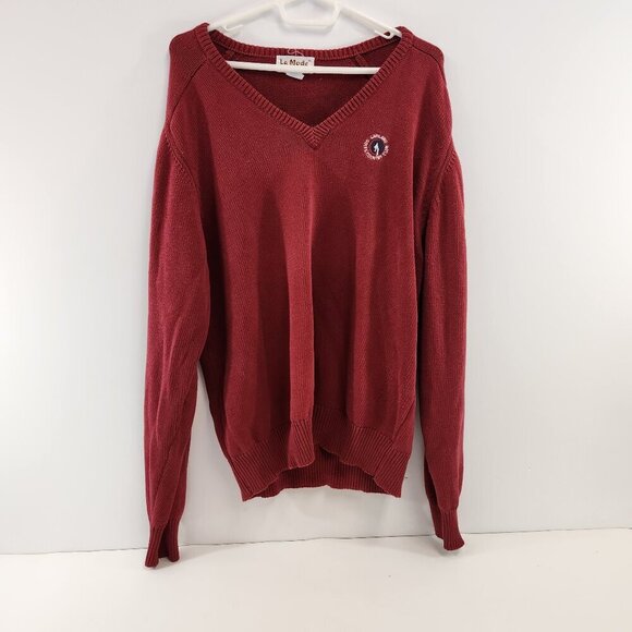 Vintage Capilano Golf Club Mens Knit Sweater Size Large La Mode - Picture 1 of 10
